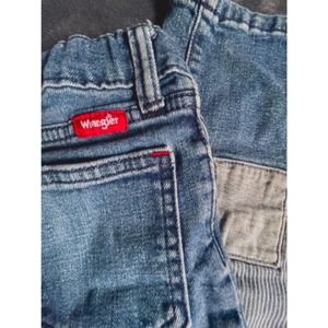 Boys Size 5 Wrangler Patched Blue Jeans​